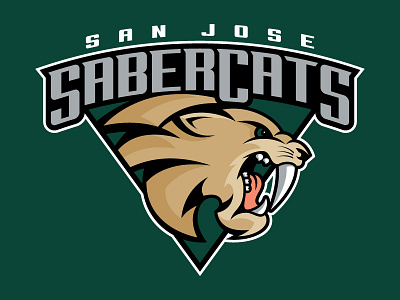 San Jose SaberCats athletic branding cat football typography