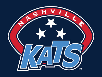 Nashville Kats athletic branding football typography