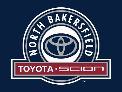 North Bakersfield Toyota Scion corporate branding typography