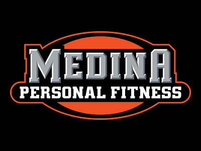 Medina Personal Fitness corporate branding typography