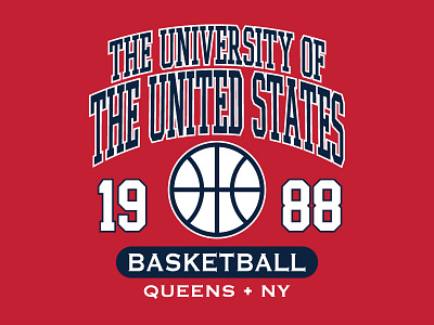 The University of the United States Basketball athletic branding basketball college sports