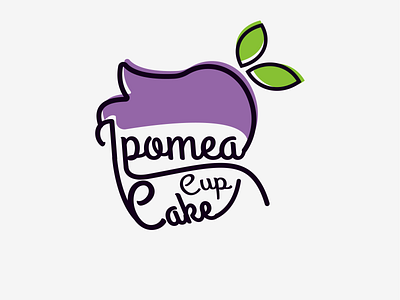 Ipomea Cupcake (Purple Sweet Potato Cup Cake) antocyanine branding cupcake graphic design ipomea logo purple sweet