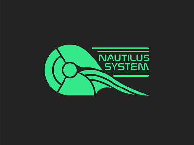 Nautilus System (Sci-fi Helmet) branding graphic design logo