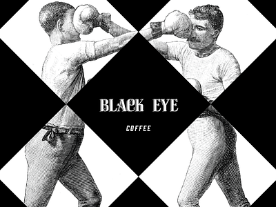 Black Eye Coffee branding found illustration identity