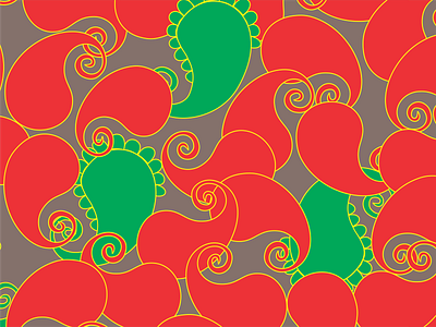 Paisley pattern ethnic