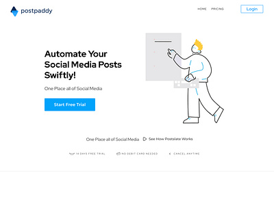 Postpaddy - Landing Page