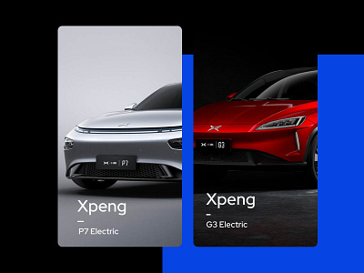 Xpeng EV branding design illustration ui ux