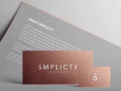 Smplicty Stationary | Cards branding