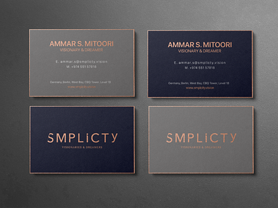 Smplicty | Business Cards branding