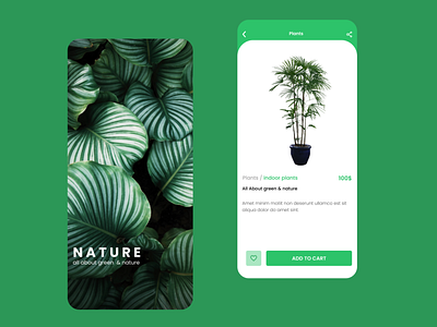 Plant app UI/UX Design app ui ux