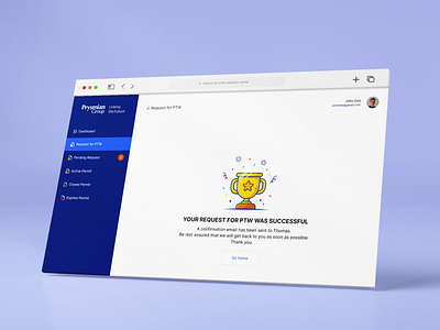 PTW Success Page complete complete ui design finish success success page success ui ui ui design