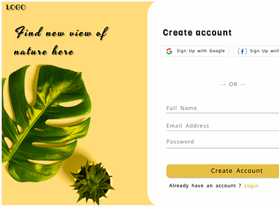 Sign Up app design figma logo ui ux webpage