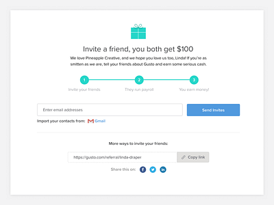 Referral Update ($200 Amazon Gift Card!) email form icon referral ui web