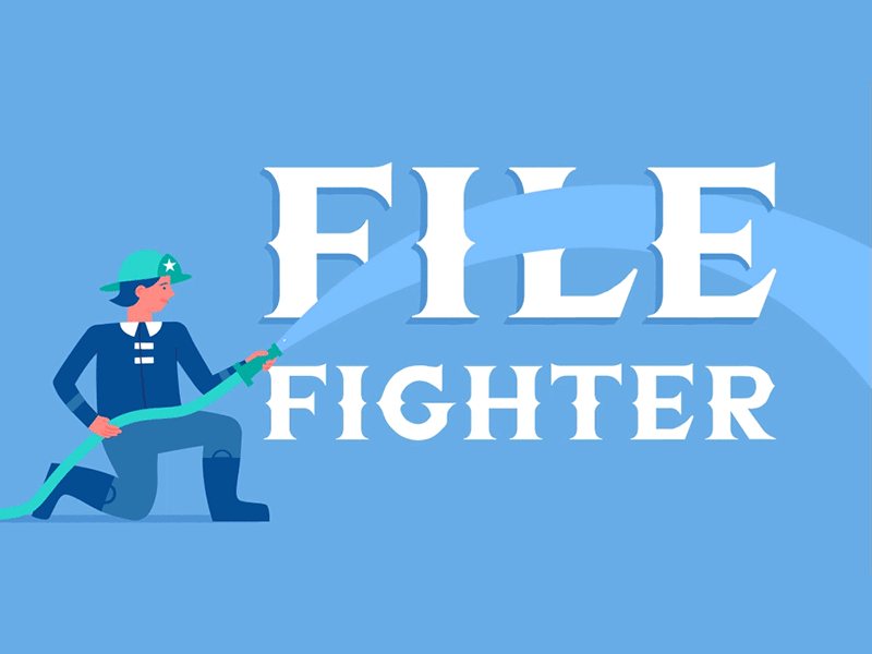 File Fighter [GIF] animation handdrawn type illustration lettering typography