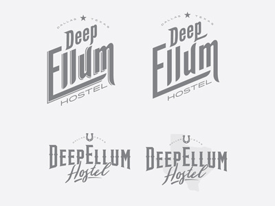 Deep Ellum Logos Round 2 dallas deep ellum logo logotype sketch texas