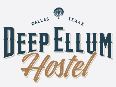 Deep Ellum Logo Final dallas deep ellum logo logotype sketch texas