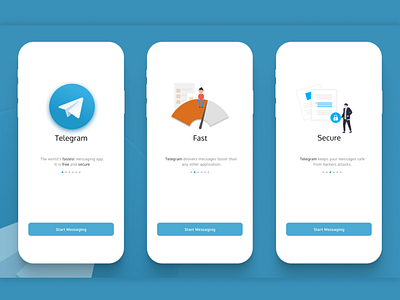 Splash Screen for Telegram app graphic design icon splash screen telegram ui ux vector