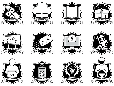 Service Badges badges icons icons set services