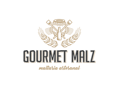 Gourmet Malz branding graphic design logo