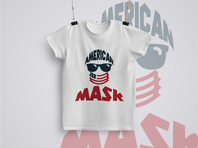 American Mask american covid mask t shir