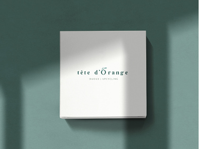 Tête d'Orange artisan brand identity branding identity jewel jewelry logo logo design orange upcycling