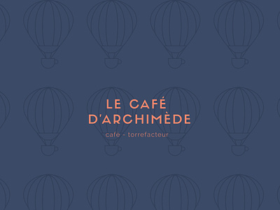 Le Café d'Archimède artisan brand coffee identity logo visual identity