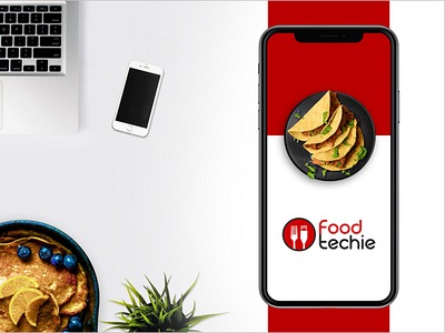 Food Techie branding design foodtech graphic design illustration jimaar jimaarofficial logo ui ux website