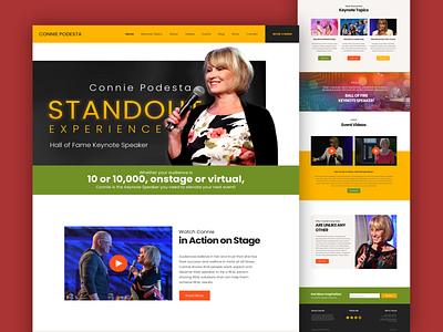The Connie Podesta Motivational Speaker Website Design