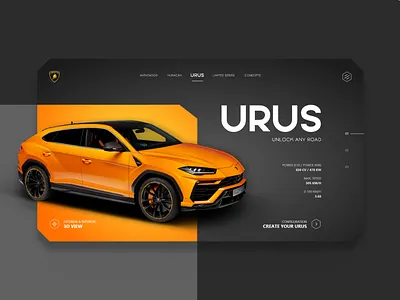 Lamborghini Urus Concept Website Design appdesign brabus car concept graphic design lambo lamborghini lamborghini urus luxury mansory product design sports trending uidesign uiux urus uxdesign vehicle webpage website