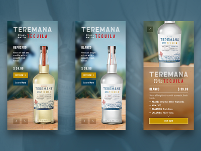 Teremana Tequila Concept Mobile App