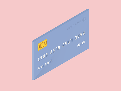 Card 3d card checkout credit illustration isometric payment visa