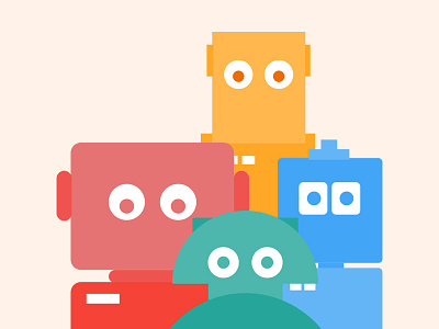 Bots bot chat chatbot funny illustration intelligence robots