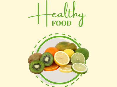 Healty Food Template canva food graphic design healty