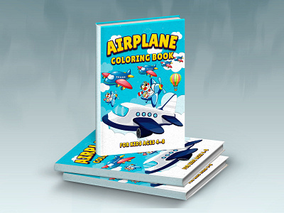 Airplane Coloring Book For Kids Ages 4-8