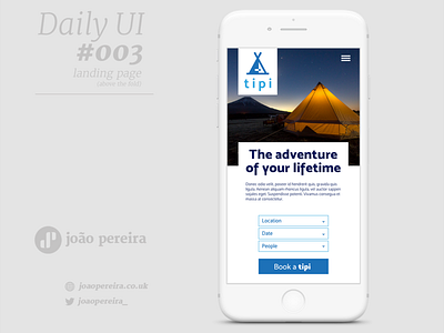 Daily Ui 003 - Landing Page