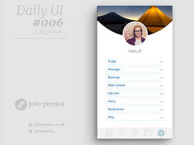 Daily Ui 006 app branding dailyui design flat profile profile image ui user ux vector