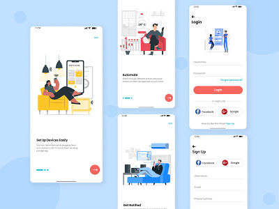 Login APP UI by Fatima Tuz Zohura on Dribbble