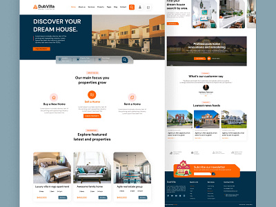 Real Estate Website Design.