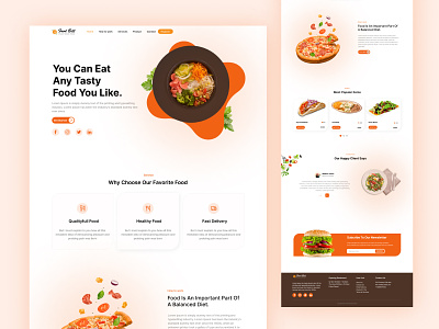 Restaurant Web Landing Page cooking figma food foodie landing page marketplace minimalist product design restaurant restaurant web landing page ui design ui interface web design