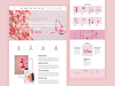 Skin Care Product Landing Page.