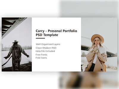 Carry - Personal Portfolio Website Design