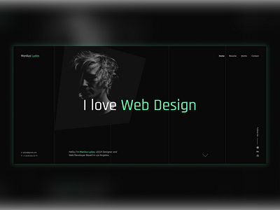 Lydos - Personal Portfolio Website Design