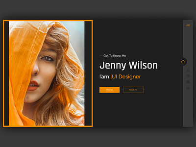 JennyW - Personal Portfolio Website Design