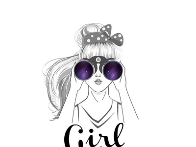 Girl Wanderer Logo art branding design graphic design icon illustration logo photoshop travel ui vector