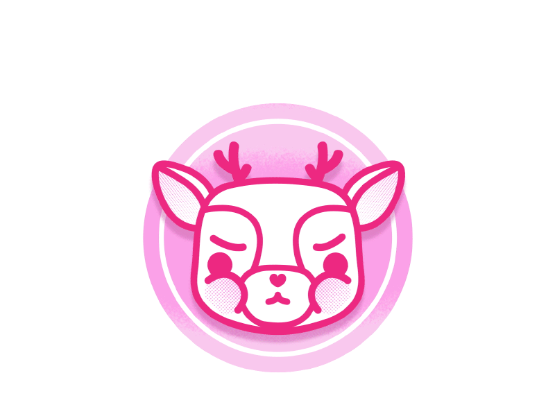 Personal logo 2d aftereffects animal avatar character deer logo