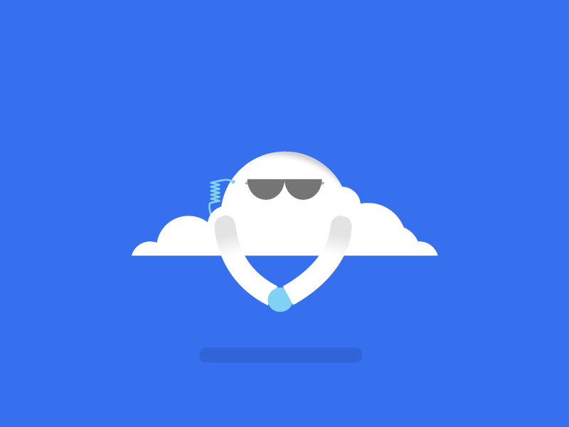 Cloud Security 2d after effects character cloud gif security sky