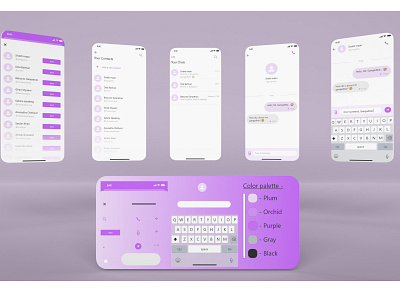 IOS based Contacts & Chats app branding chats contacts design illustration logo ui ux