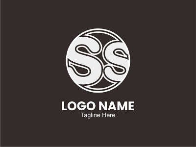 SS Logo B&W branding design logo typography