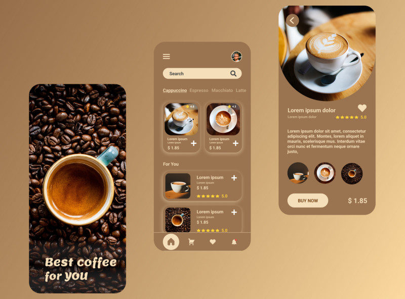 Coffee Shop App Ui Design By Atsnagn Kifle On Dribbble