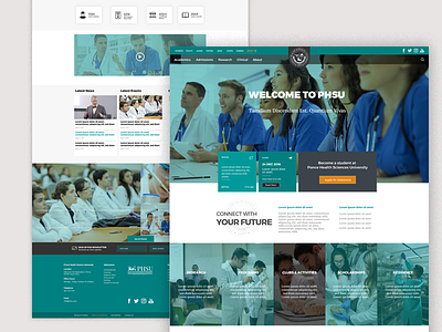 Web Design: Ponce Health Sciences University design ui ux web design